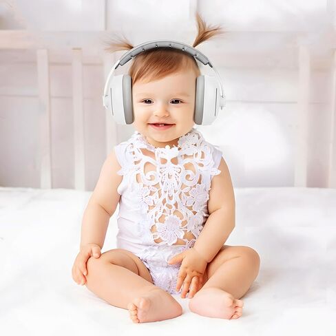PandaEar Baby Ear Protection, Noise Cancelling Headphones for Babies with Adjustable Headband Noise Reduction Earmuffs for Infant and Toddlers 0-36 Months(Gray) in Kuwait