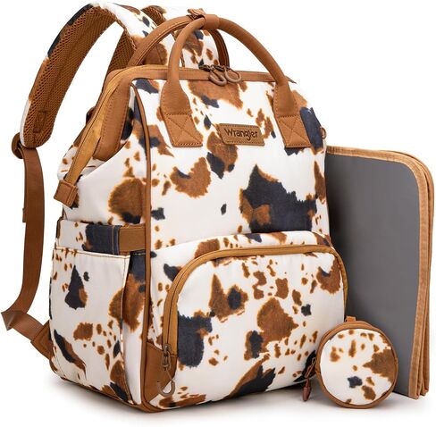 Montana West Wrangler Diaper Bag Backpack Aztec Callie Bag Travel Backpack Purses Western Multi-Function Baby Bags for Mom in Kuwait
