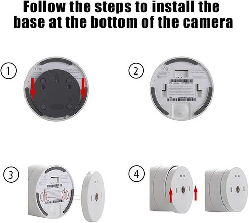 Wall Mount Compatible with Ring Pan-Tilt Indoor Cam(2024),Ring Indoor Cam | Metal Camera Holder Bracket,Camera Corner Ceiling Mount,Stable and Durable,Two Ways Installation-Adhesive or Drilling,2 Pack in Kuwait