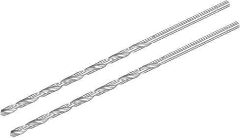 uxcell HSS(High Speed Steel) Extra Long Twist Drill Bits, 5.5mm Drill Diameter 300mm Length for Hardened Metal Woodwork Plastic Aluminum Alloy 2 Pcs in Saudi Arabia