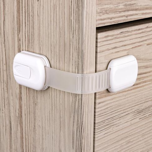 6-Pack Cabinet Locks Baby Proofing - Childproof Locks for Cabinets, Drawers, Cupboard, Refrigerator, Toilet Seat, Trash Can, Dishwasher in Kuwait