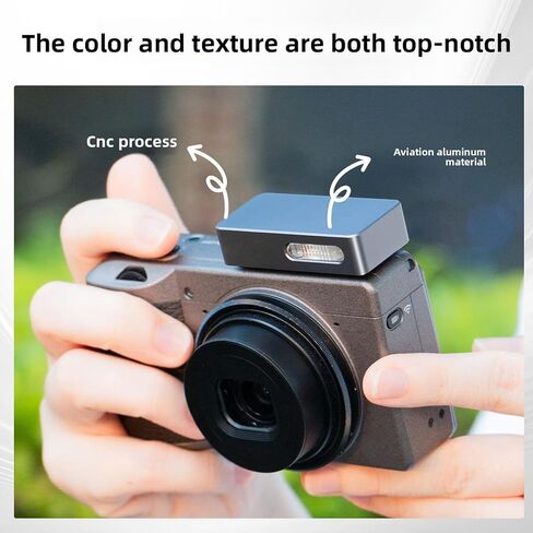 Fabater Camera Flash Fit for GR4 GR3 GR3X Cameras, Camera Flash Light 2 Adjustable Modes Type C Rechargeable Mini Hot Shoe Mount, Adjustable Light Settings, Flash in Kuwait