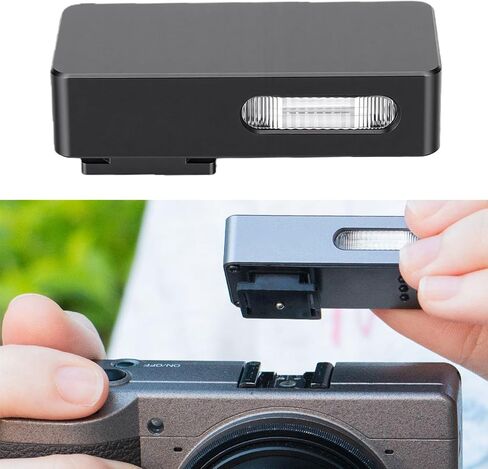 Fabater Camera Flash Fit for GR4 GR3 GR3X Cameras, Camera Flash Light 2 Adjustable Modes Type C Rechargeable Mini Hot Shoe Mount, Adjustable Light Settings, Flash in Kuwait