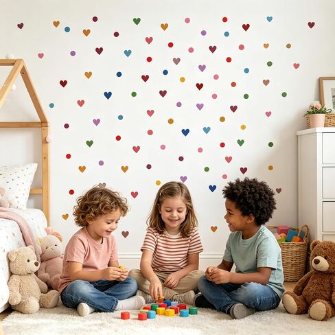 Watercolor Mermaid Princess Wall Decals with Gold Foil Scales, Removable Peel and Stick Stickers for Kids Bedroom, Nursery, Bathroom Decor in Kuwait