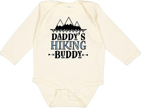 inktastic Daddys Hiking Buddy Childs Hiker Long Sleeve Creeper in Kuwait