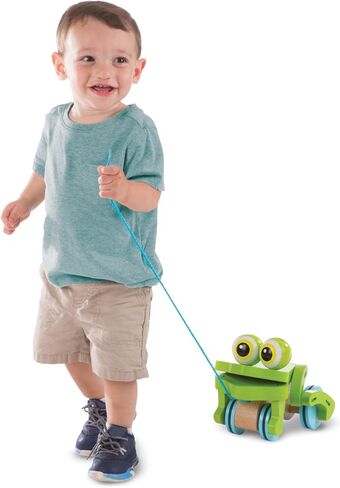 Melissa & Doug First Play Frolicking Frog Wooden Pull Toy in Kuwait