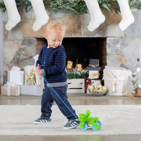 Melissa & Doug First Play Frolicking Frog Wooden Pull Toy in Kuwait