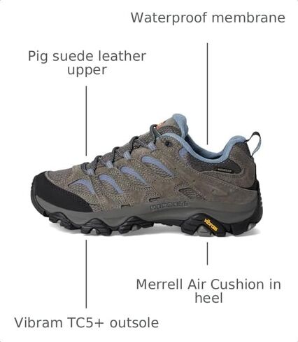 Merrell Women's Moab 3 Wp Hiking Shoe, New Granite, 5 in Kuwait