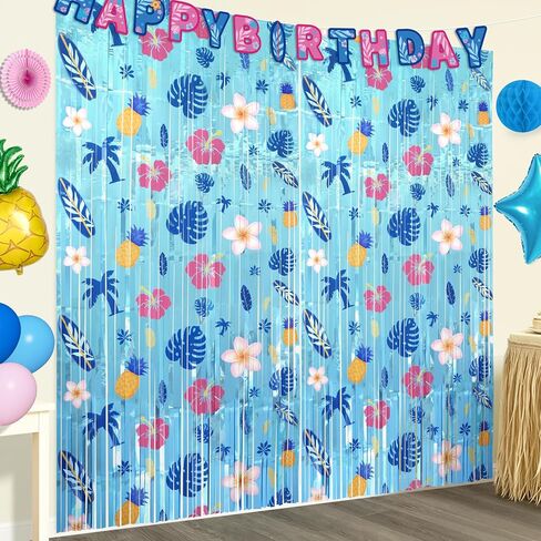 Cartoon Birthday Party Decorations 2 Pack Black Red Blue Backdrop | Spider Web Pattern 3.3 x 6.6 Ft Foil Fringe Curtains Streamers Photo Booth Props Cartoon Theme Birthday Party Supplies Decor in Kuwait