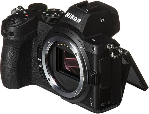Nikon Z5 Mirrorless Digital Camera 24.3MP,Z 24-120mm f/4 S Lens + 128GB Extreme Memory, Wireless Microphones, LED Light, Filters, Case, Tripod, and More (Content Creator Bundle) (Renewed) in Kuwait
