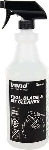 TREND Tool, Blade & Bit Cleaner, 18 fl oz, Resin, Pitch & Rust Remover, Safe Non-Toxic Formula for Workshop Tools, CLEAN/500 | Safe Non-Toxic Formula Cleans Workshop Tools, Removing Resin, Pitch And Rust Fast, CLEAN/500 in Kuwait