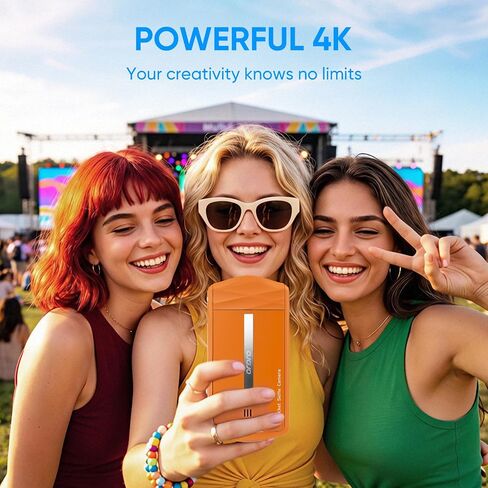 ORDRO VS3 4K Digital Camera w/360° Flip, 64MP, AF, WiFi, Remote | 360° Flip Screen, 4K/60fps + 64MP Photos,WiFi 6 Speed & Remote,Smart AF & 20cm Macro Mode | Fast Focus,Creative Shots in Kuwait