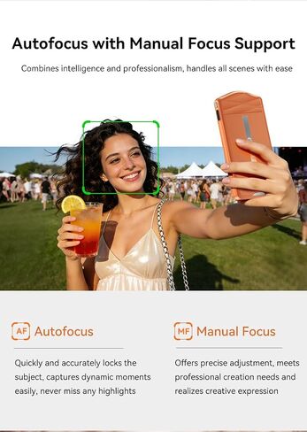 ORDRO VS3 4K Digital Camera w/360° Flip, 64MP, AF, WiFi, Remote | 360° Flip Screen, 4K/60fps + 64MP Photos,WiFi 6 Speed & Remote,Smart AF & 20cm Macro Mode | Fast Focus,Creative Shots in Kuwait