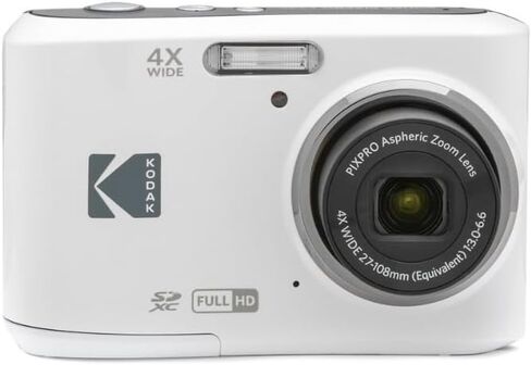 Kodak PIXPRO FZ45 Friendly Zoom Digital Camera (White) Bundle | 32GB SD Card, AA Batteries, (3 items) in Kuwait