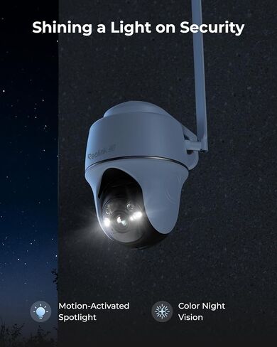 REOLINK 4K LTE Cellular Security Camera Wireless Outdoor, No WiFi 3G/4G Solar Powered, 360 Auto Tracking AI Detection, Color Night Vision, max. 512G Local Storage, SIM Card Included, Go PT Ultra+SP2 in Kuwait