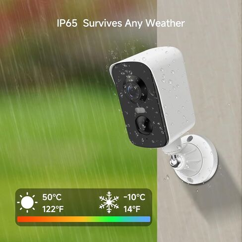 Arenti 340° Pan Wireless Security Camera Outdoor Magnetic, 3MP Battery Powered Wireless Camera for Home Security, Full-Color Night Vision, PIR AI Detection, 2-Way Audio, 2.4G WiFi Works with Alexa in Kuwait