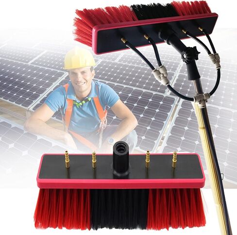 Telescopic Water Fed Pole Kit for Solar Panel & Window Cleaning - 3.6M Adjustable Height Brush for Efficient Cleaning of Photovoltaic Systems & Windows in Kuwait