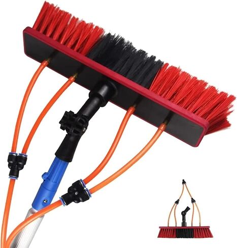 Telescopic Window Cleaning Pole 5m12m Water Fed Extendable Brush for Conservatory Roof & Solar Panel Cleaning Perfect for Efficient Window & Solar Maintenance in Kuwait
