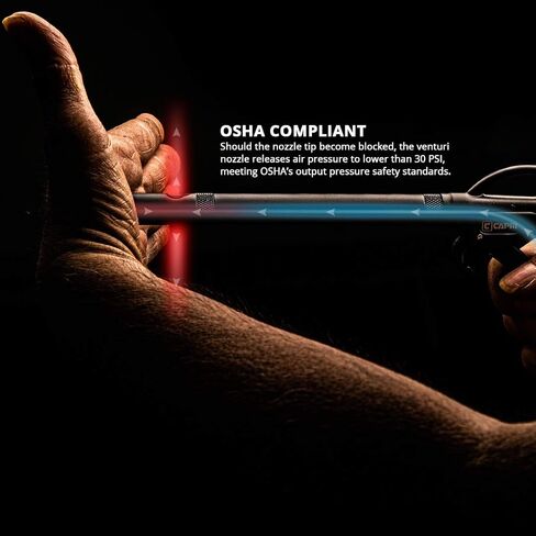 Capri Tools - CP21350 Windstorm EX High Performance Air Blow Gun with Adjustable Air Flow and Extended Nozzle in Kuwait