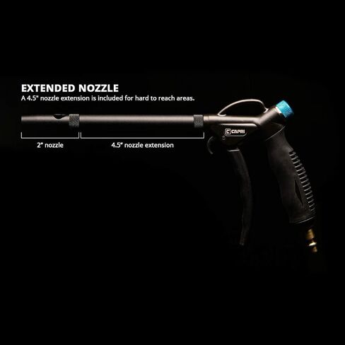 Capri Tools - CP21350 Windstorm EX High Performance Air Blow Gun with Adjustable Air Flow and Extended Nozzle in Kuwait