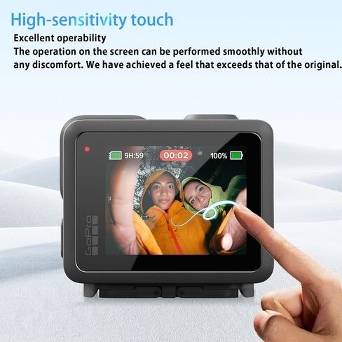 NOUKAJU Screen Protector for GoPro LIT Hero, HD Tempered Glass,9h Hardness,Scratch,Anti-Fingerprin,Tempered Glass Film Guard for GoPro LIT Hero Camera[1+1Pack] in Kuwait