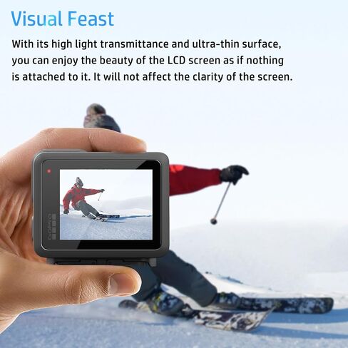 NOUKAJU Screen Protector for GoPro LIT Hero, HD Tempered Glass,9h Hardness,Scratch,Anti-Fingerprin,Tempered Glass Film Guard for GoPro LIT Hero Camera[1+1Pack] in Kuwait