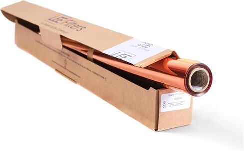 LEE Filters 205 Half Orange Compact Roll - 2ft Wide Polyester Lighting Gel for Cool Daylight to Warm Tungsten Diffusion Filter - Made in The UK in Kuwait