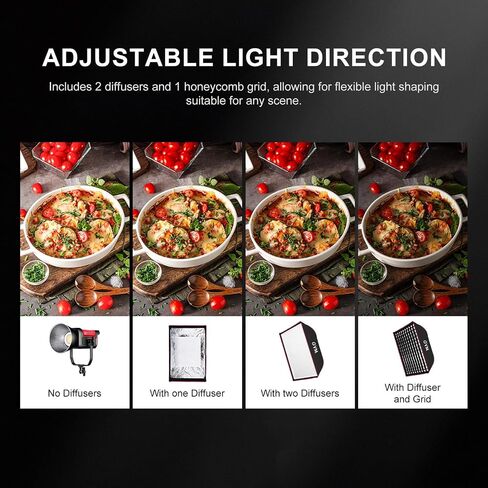 GVM Rectangular Softbox with Bowens Mount,15.75x23.6/40x60cm Grid Honeycomb Grid, Professional Portrait Photography Light Modifier for Product Shoots, Portraits in Kuwait