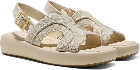 VIVAIA Hatty Women's Square Toe Platform Sandals with Adjustable Slingback Strap and Cushioned Footbed in Kuwait