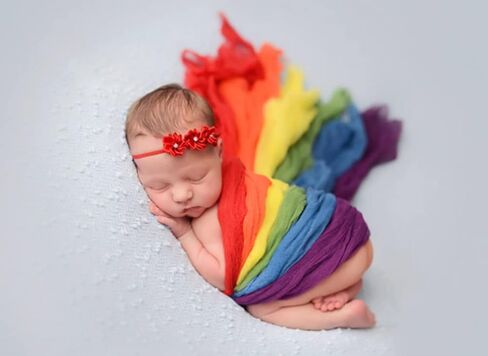 Newborn Baby Photography Props Blankets Newborn Wrap for Photoshoot Boy | Newborn Baby Photography Props Rainbow Wraps, for Boy Girl Photo Shoot Outfits Blanket,Stretchy Swaddle Blankets,Newborn Wrap in Kuwait