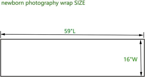 Newborn Baby Photography Wrap with Long Tail Hat Boy Girl Photo Crochet Outfits Picture Blanket Props (green) in Kuwait