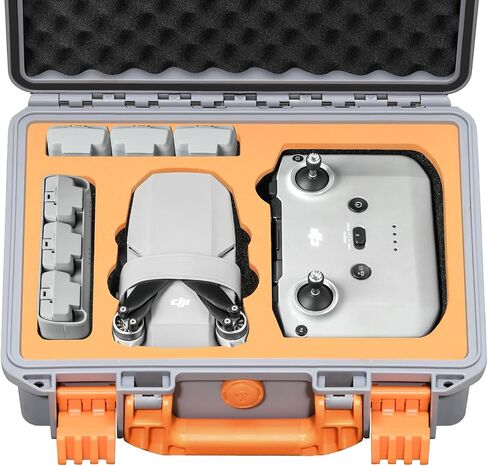 Hard Case for DJI Mini 4K Drone: Waterproof Travel Box for DJI Mini 2/SE | for DJI Mini 4k/Mini 2 /2 SE Fly Combo, With Custom Foam, Large for Drone, Battery, Charger, Cable Accessories (Case Only) in Kuwait
