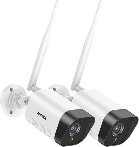 ANNKE 2-Pack Indoor/Outdoor 5MP Bullet Wireless Security Camera with IP66 Weatherproof, 100ft Super Night Vision, Add-on WiFi Cam in Kuwait