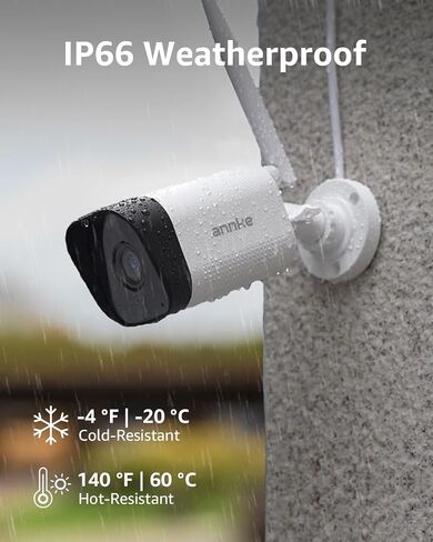 ANNKE 2-Pack Indoor/Outdoor 5MP Bullet Wireless Security Camera with IP66 Weatherproof, 100ft Super Night Vision, Add-on WiFi Cam in Kuwait