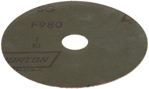 Norton SG Blaze F980 Abrasive Disc, Fiber Backing, Ceramic Aluminum Oxide, 7/8" Arbor, 4-1/2" Diameter, Grit 50 (Box of 25) in Kuwait