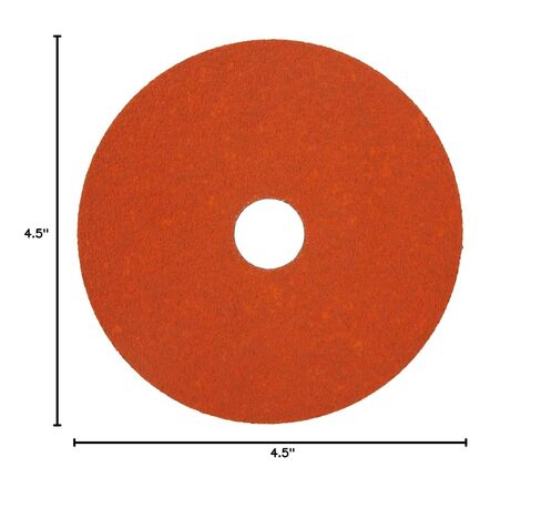 Norton SG Blaze F980 Abrasive Disc, Fiber Backing, Ceramic Aluminum Oxide, 7/8" Arbor, 4-1/2" Diameter, Grit 50 (Box of 25) in Kuwait