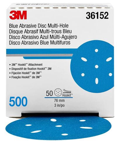 3M Hookit Blue Abrasive Disc 321U Multi-Hole, 6 in, 50 Discs per Carton | 36175; 150; One Size in Kuwait