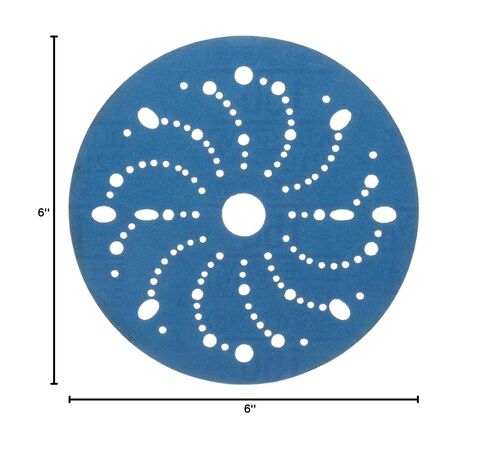 3M Hookit Blue Abrasive Disc 321U Multi-Hole, 6 in, 50 Discs per Carton | 36175; 150; One Size in Kuwait