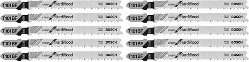 Bosch T101BF 5 pc. 4 in. 10 TPI Variable Pitch Clean for Hardwood T-Shank Jig Saw Blades in Kuwait