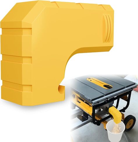 Dust Port Adapter for DeWALT DWE7485 Table Saw, Saw Dust Collection Adapter | with Hook, Efficient Table Saw Dust Collection, Compact Design Plastic, No Tools Required and Compact Easy Install in Kuwait