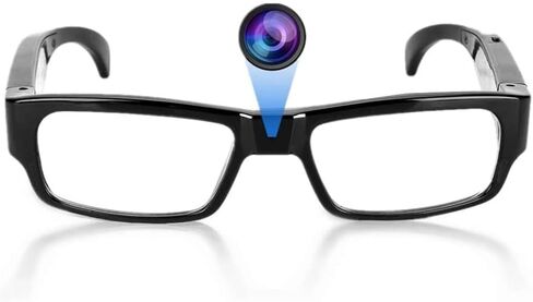 Camera Glasses, 1080P HD Video Recording Smart Glasses with Wide Angle Lens and Electronic Stabilization, for Cycling Outdoor Activities and Sports Recording in Saudi Arabia