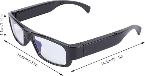 Camera Glasses, 1080P HD Video Recording Smart Glasses with Wide Angle Lens and Electronic Stabilization, for Cycling Outdoor Activities and Sports Recording in Saudi Arabia
