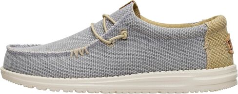 HEYDUDE Men's Wally Braided Slip On Loafer | Elastic Laces | Breathable Braided Textile Upper, Removable Cushioned Foam Insole, Flexible Outsole, Customizable Fit, Low Profile Design in Kuwait