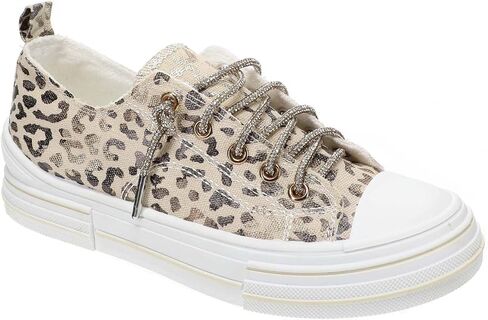 Very G Women's Women's Aman Glitter Sneakers - VGSP0292 7 M US Natural in Kuwait