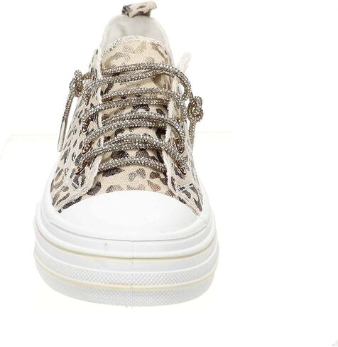 Very G Women's Women's Aman Glitter Sneakers - VGSP0292 7 M US Natural in Kuwait