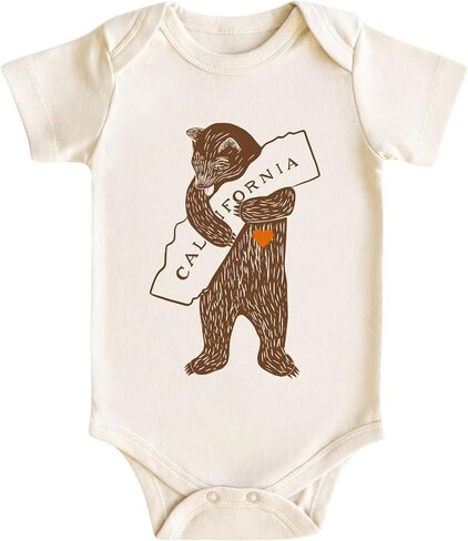 California Bear Baby Bodysuit for Boys Girls, California Newborn Baby Outfit, Gifts in Kuwait