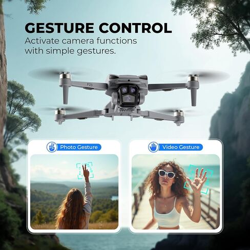 Contixo GPS Drone with Camera, 4.5" LCD Screen on Controller, FPV Drones, Orbit Mode, Auto Return Home, Follow Me for Adult Beginner, Brushless Drone Long Range Circle Fly, Under 249g in Kuwait