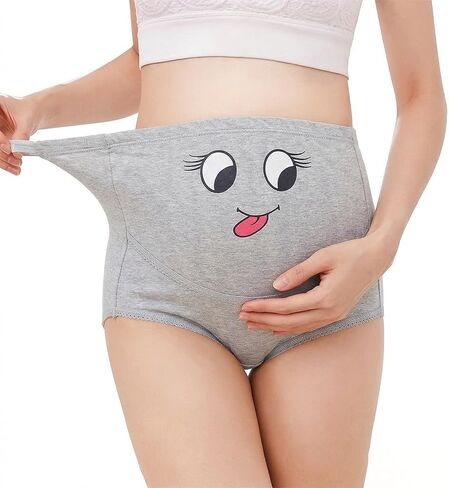 Women's Maternity High Waist Underwear Pregnancy Over The Belly | Panties Seamless Soft Hipster Panties Over Bump in Kuwait