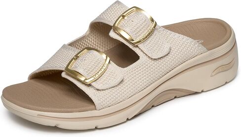 Skechers Women's On-the-go Go Walk Arch Fit 2.0 Sandal - Chloe | Walking, Arch Fit, Ultra Go, Quick Dry, Machine Washable, Vegan, in Saudi Arabia