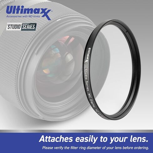 Ultimaxx Advanced Sony FE 50mm f/1.4 GM Lens Bundle - Includes: 2.2X Telephoto Zoom Lens Attachment, Protective UV Filter, Lens Hood, Universal Lens Cap Keeper & Much More (17pc Bundle) in Kuwait